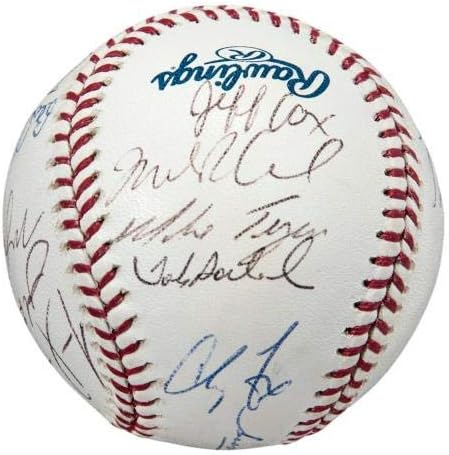 Флорида Марлинс Светска серија 2003 потпишан топка Гилен Кастро Лоуел Мордекаи +17 - автограмирани бејзбол