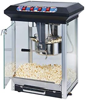 Winco POP-8B Popcorn Machine, 8 унца, црна