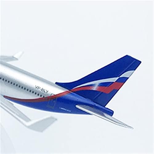 Rescess Копирајте го авионот модел 16см за Aeroflot A330 Airbus Model Metal Metal Die Casting Miniature Airplane Model Ornament Collection