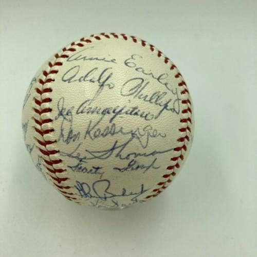 1966 Тимот На Чикаго Кабс Потпиша Бејзбол Ерни Бенкс Били Вилијамс Рон САНТО ЈСА-Бејзбол Со Автограм