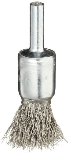 Вајлер 11011 1/2 обложена чаша засилена четка за жица, .0104 Пополнување од не'рѓосувачки челик, направено во САД