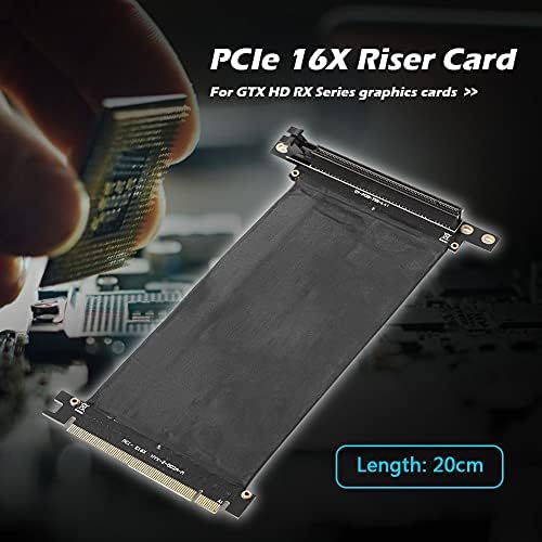 Конектори PCIE 3.0 16X продолжена кабел кабел 90 степени PCI -E Express 16x до 16x Riser картичка Флексибилна лента за додатоци