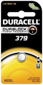 Duracell D379 1.5 V Сребрен Оксид Часовник/Електронско Копче Ќелија Батерија-1pk