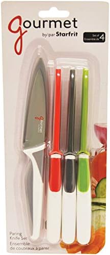Starfrit 080906-006-0000 сет од 4 ножеви со парови со капаци за прицврстување, разнобојни, 8,5x 3,2x 0,8