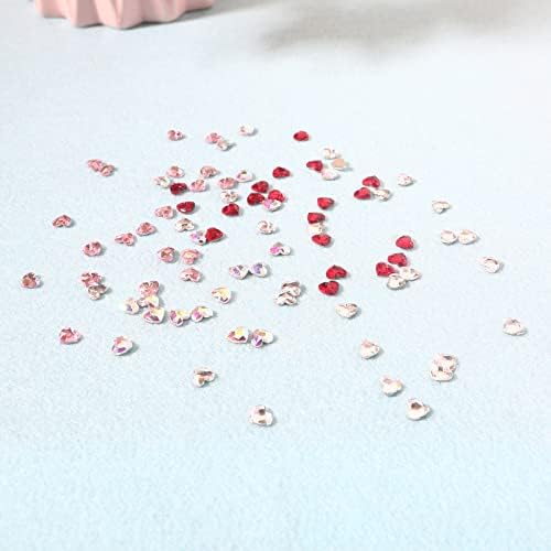 Срцеви кристални скапоцени камења Rhinestone рамни задни срцеви рингестони за Денот на вineубените за нокти за венчавки