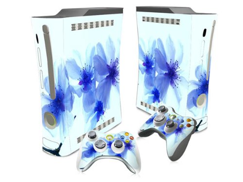 Винил Налепница Заштитна Налепница Кожата Покритие За Мајкрософт Xbox 360 Конзола и 2 Контролори-Сини Цветови