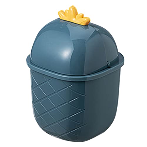 bvgfsahne син Божиќен украс Десктоп ѓубре може да дизајнира ананас, countertop отпад за отпад, мини ѓубре за контејнери за отпадоци