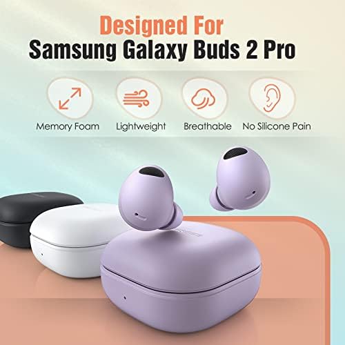 Совети за меморија за пена за пупки на галаксиите на Samsung 2 Pro, без силиконски слушалки за болка, совети за уво за замена