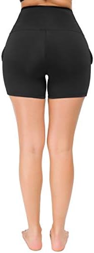 Neonysweets со висока половината шорцеви за контрола на стомакот, за време на вежбање со јога, кратки панталони