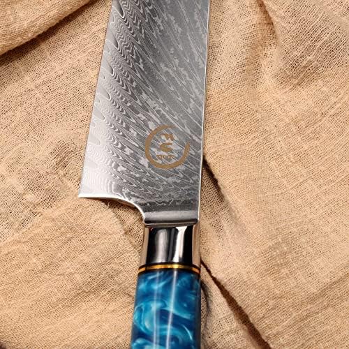 Нож за готвач на Фукеп Дамаск + 3,5-инчен нож за паркирање
