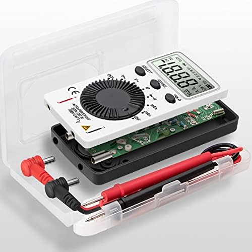 UXZDX Cujux Mini Digital Multimeter Multimetro Tester DC/AC напон струја LCR мерач на џеб Професионални тестери со тест олово
