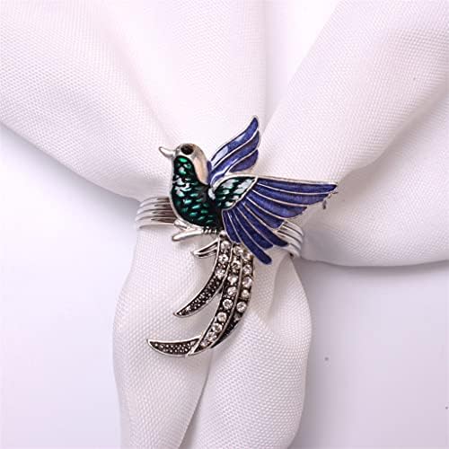 N/A 12 парчиња салфетка торба украси за венчавки Magpie Среќа убаво креативни прстени за салфетка