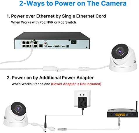 Систем за безбедност на камера со 4K PoE со камера од бедем од 6 парчиња