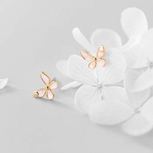 Мали Обетки Од Пеперутка сребрени, Златни, розово Златни Столпчиња 18к. Сребрени Хипоалергични, лесни слатки обетки