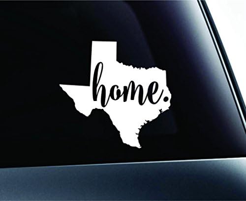 3 Дома Тексас држава Остин симбол налепница Декларална автомобилска камион прозорец Компјутерски лаптоп